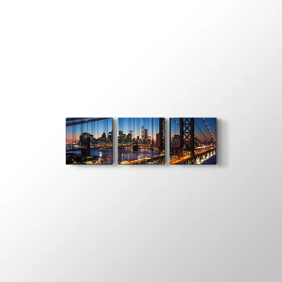 New York Brooklyn Köprüsü Kanvas Tablo