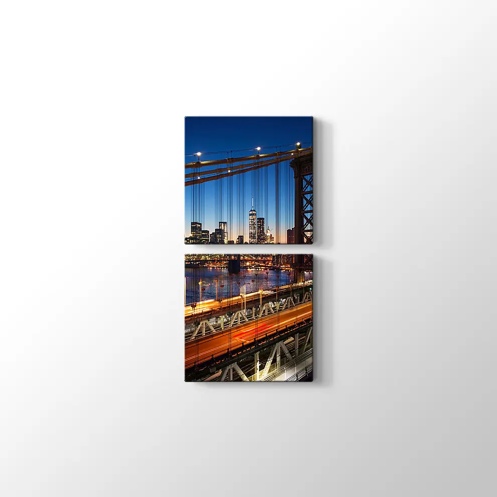 New York Brooklyn Köprüsü Kanvas Tablo
