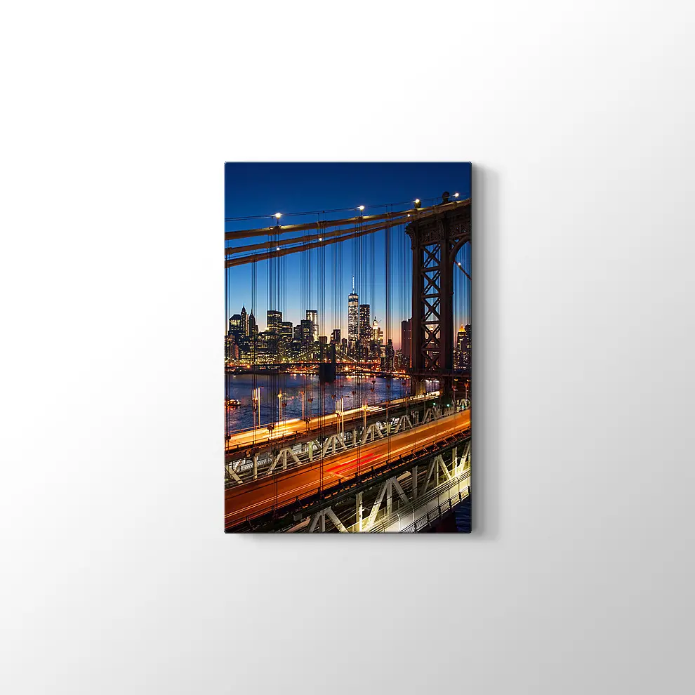 New York Brooklyn Köprüsü Kanvas Tablo