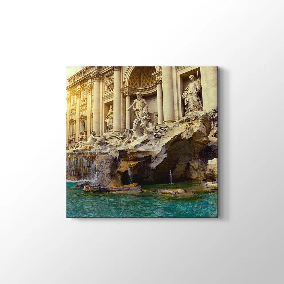 Trevi Çeşmesi Roma Kanvas Tablo
