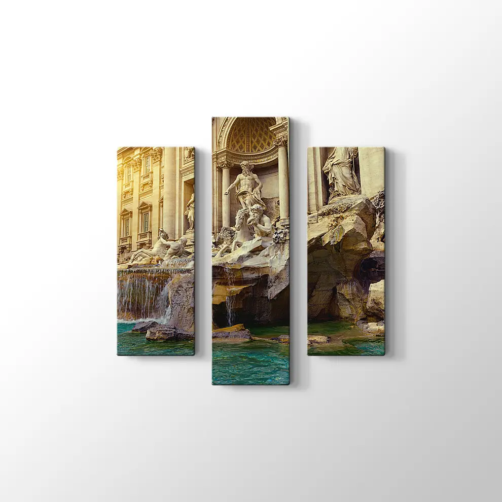Trevi Çeşmesi Roma Kanvas Tablo