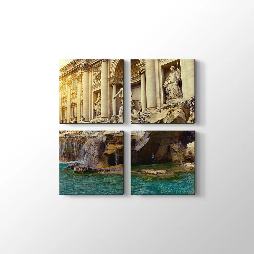 Trevi Çeşmesi Roma Kanvas Tablo