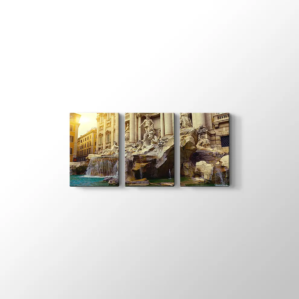 Trevi Çeşmesi Roma Kanvas Tablo