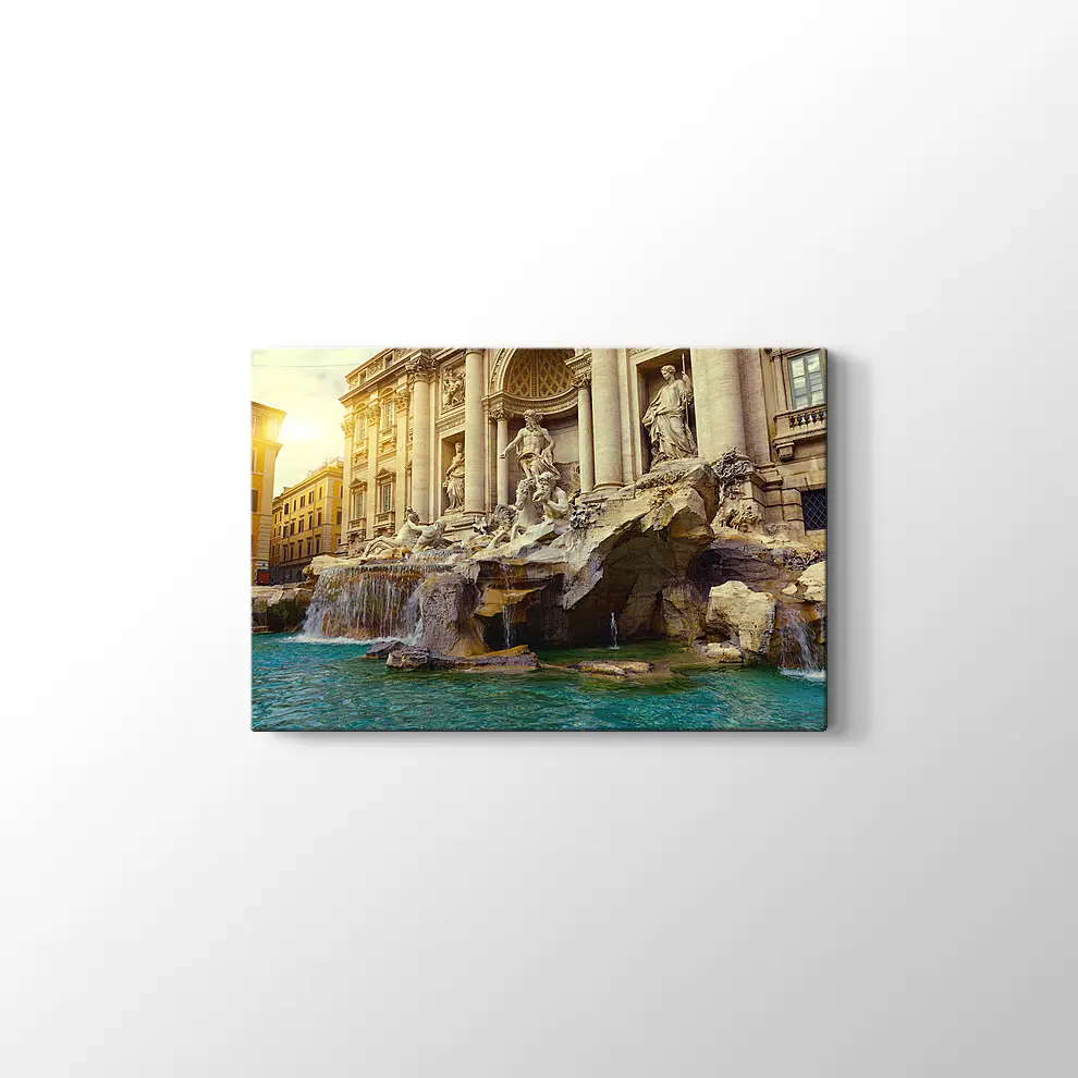 Trevi Çeşmesi Roma Kanvas Tablo
