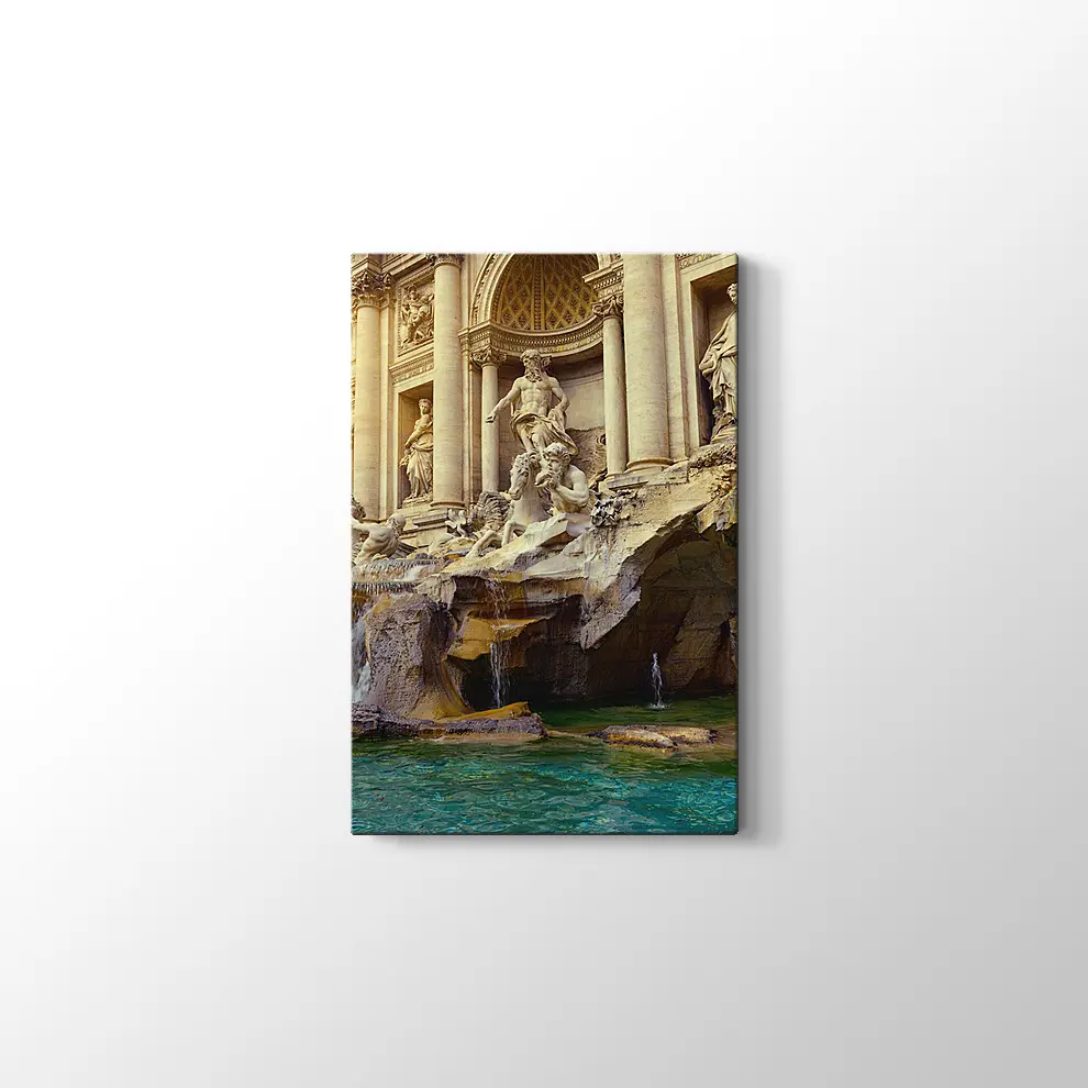 Trevi Çeşmesi Roma Kanvas Tablo