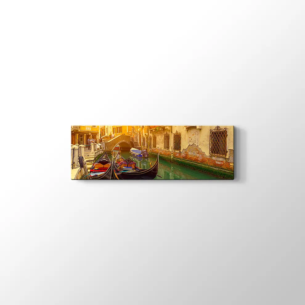 Venedik ve Sandallar Kanvas Tablo