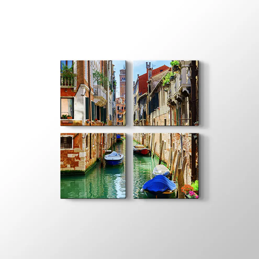 Venedik Şehir Kanvas Tablo