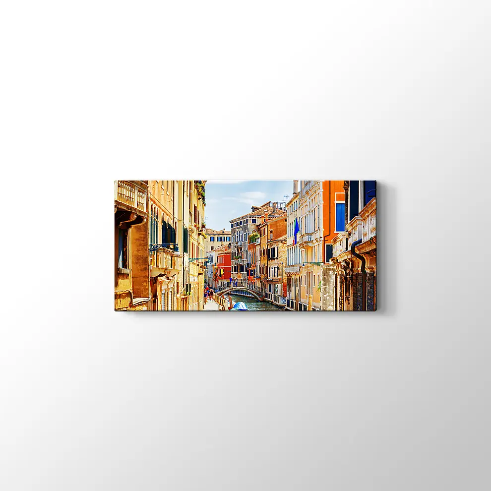 Venedik Rio Marin Kanalı Kanvas Tablo