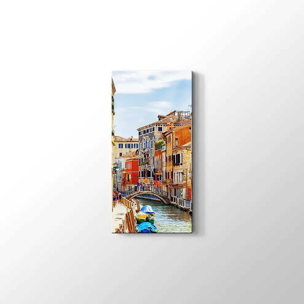 Venedik Rio Marin Kanalı Kanvas Tablo