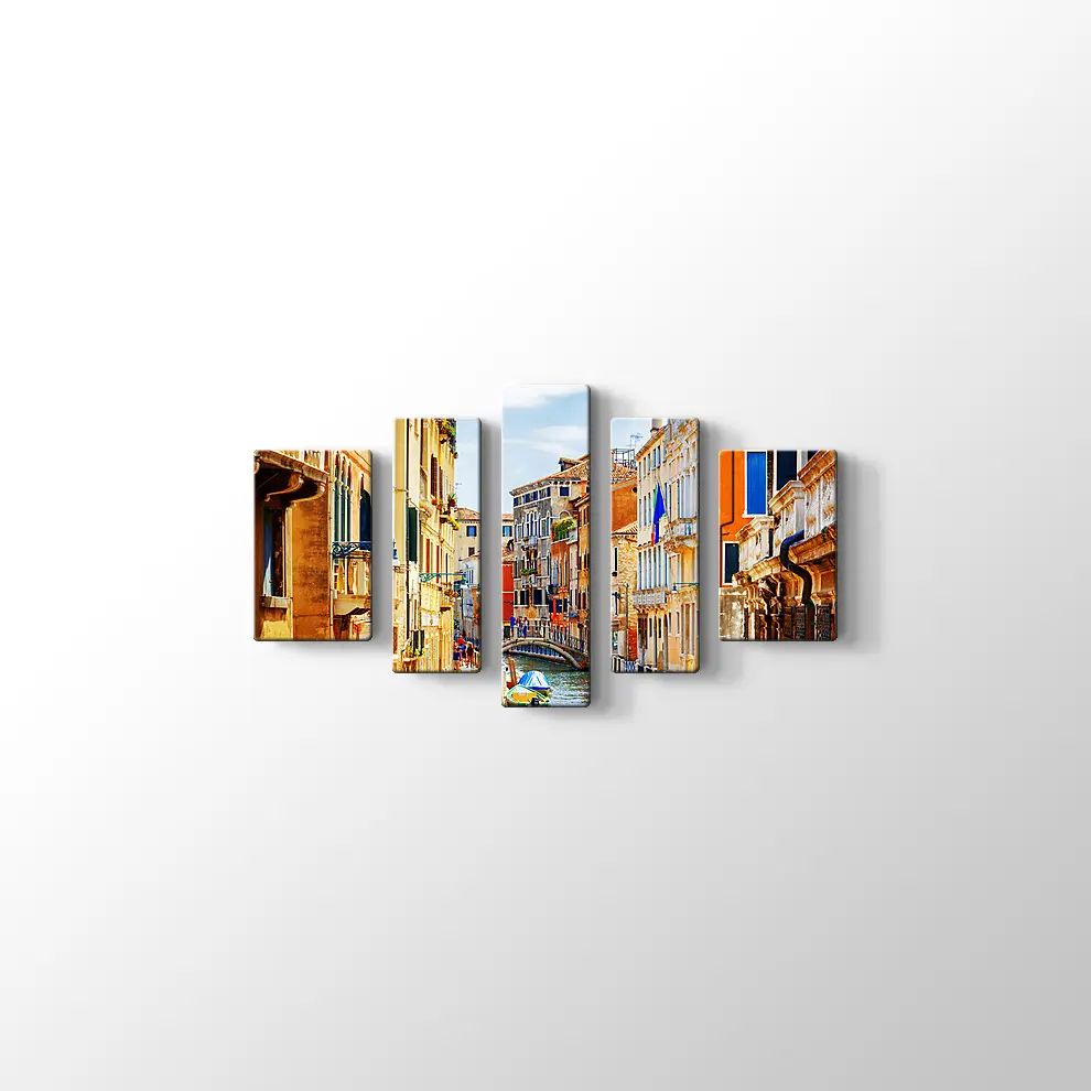Venedik Rio Marin Kanalı Kanvas Tablo