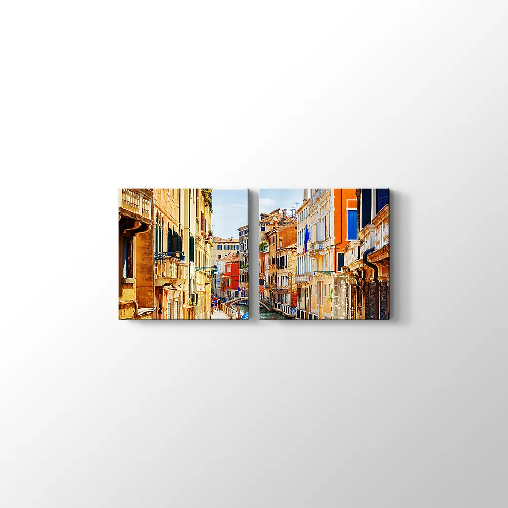 Venedik Rio Marin Kanalı Kanvas Tablo