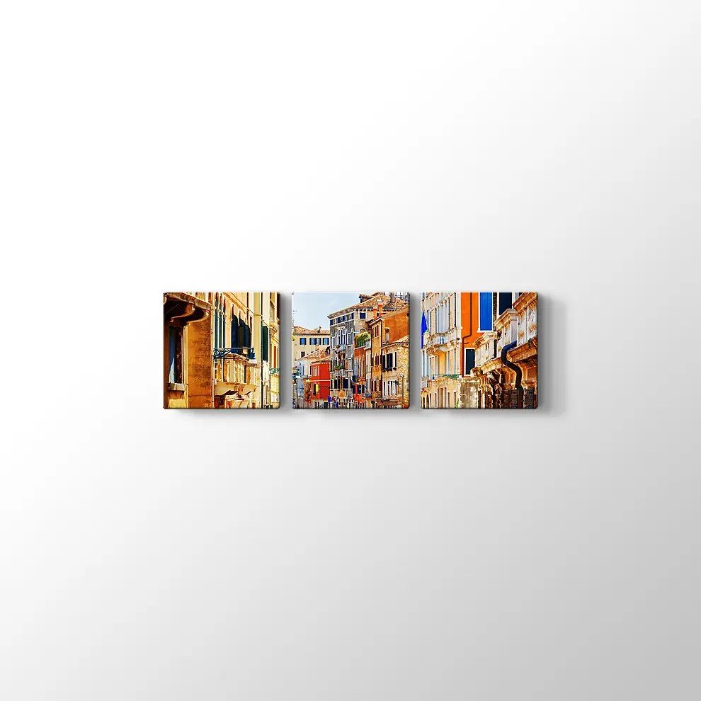 Venedik Rio Marin Kanalı Kanvas Tablo