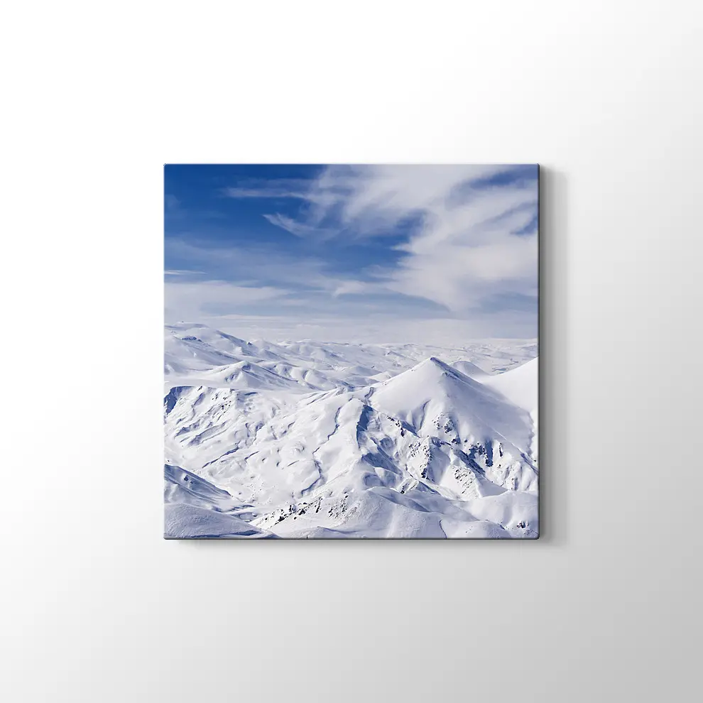 Karlı Dağlar Kanvas Tablo