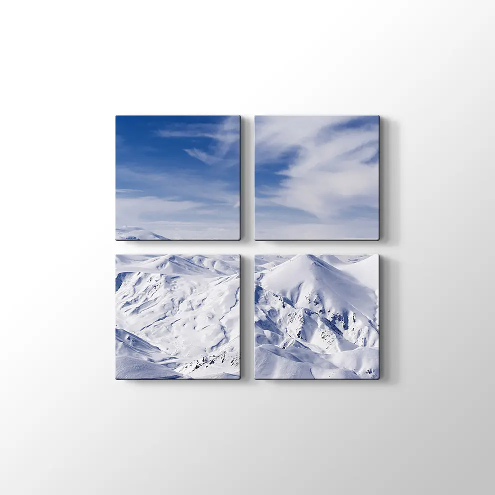 Karlı Dağlar Kanvas Tablo