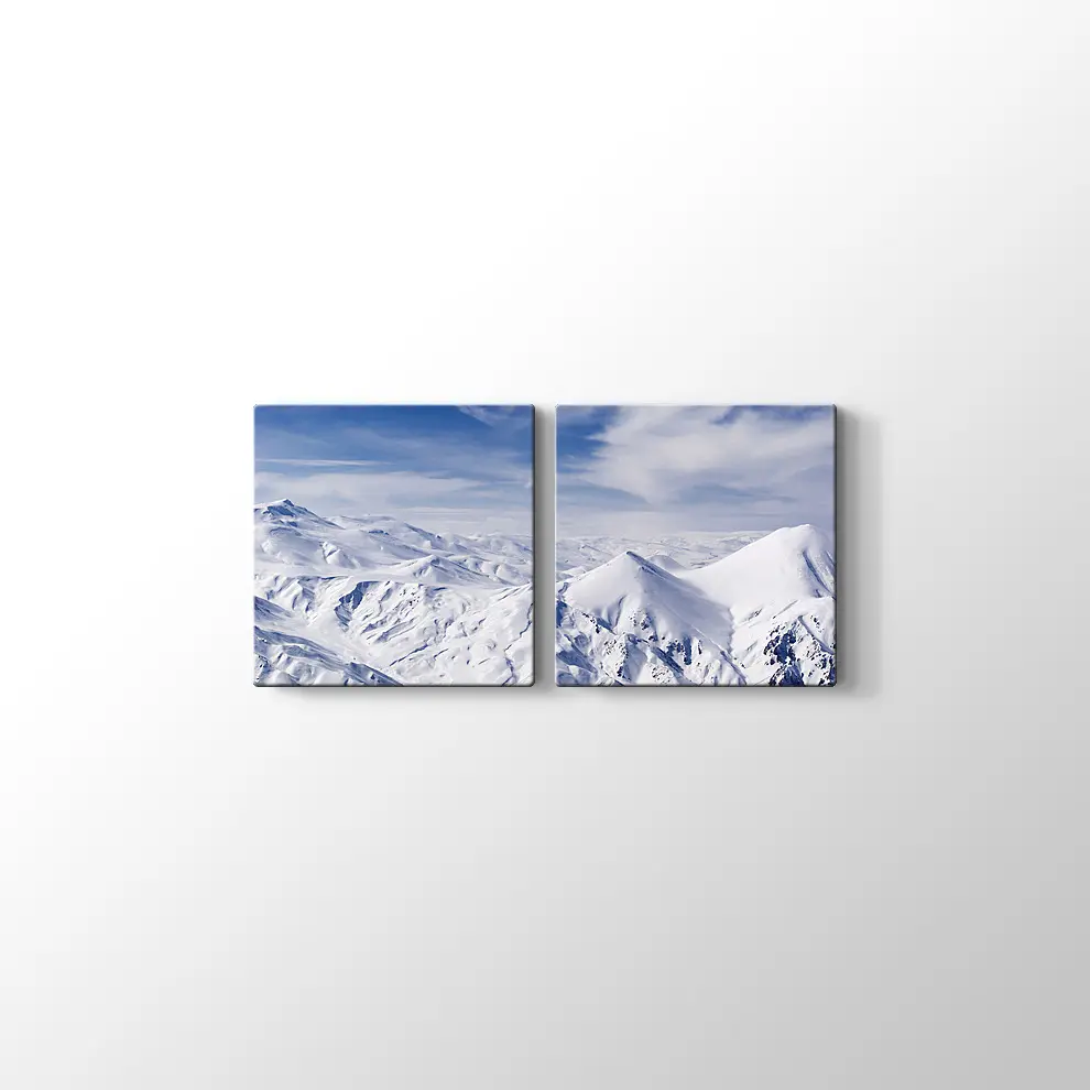 Karlı Dağlar Kanvas Tablo