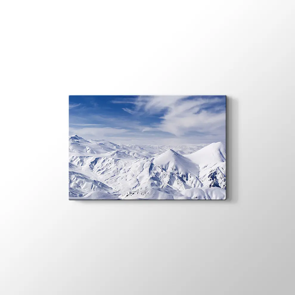 Karlı Dağlar Kanvas Tablo