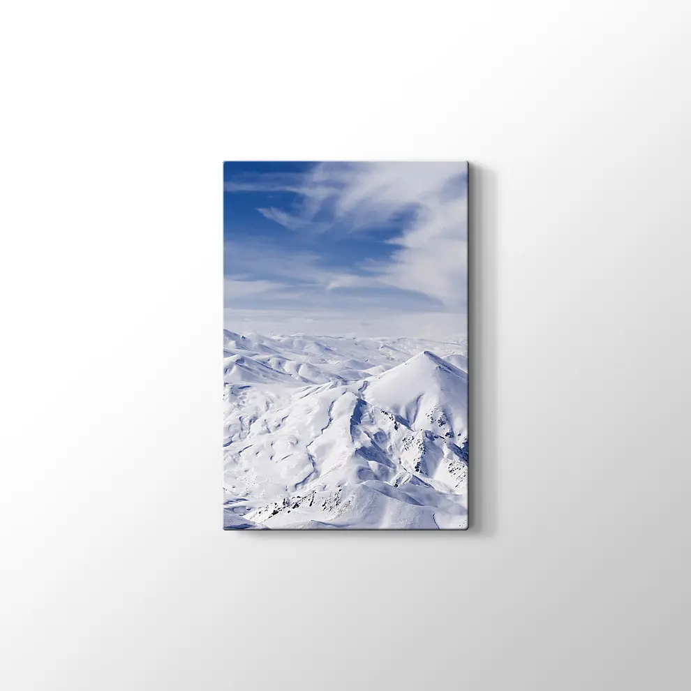 Karlı Dağlar Kanvas Tablo