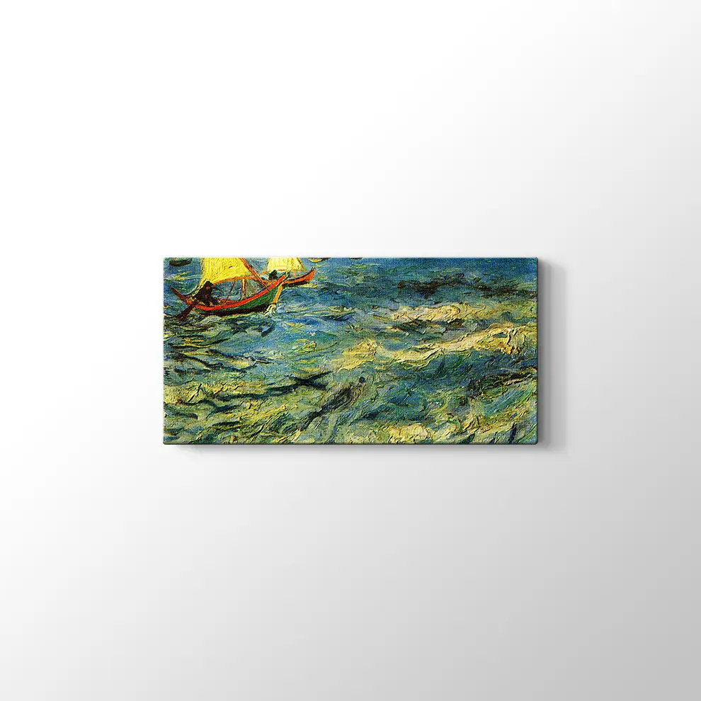 Dalgalar ve Kayıklar Kanvas Tablo