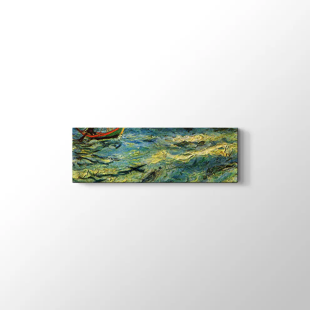 Dalgalar ve Kayıklar Kanvas Tablo