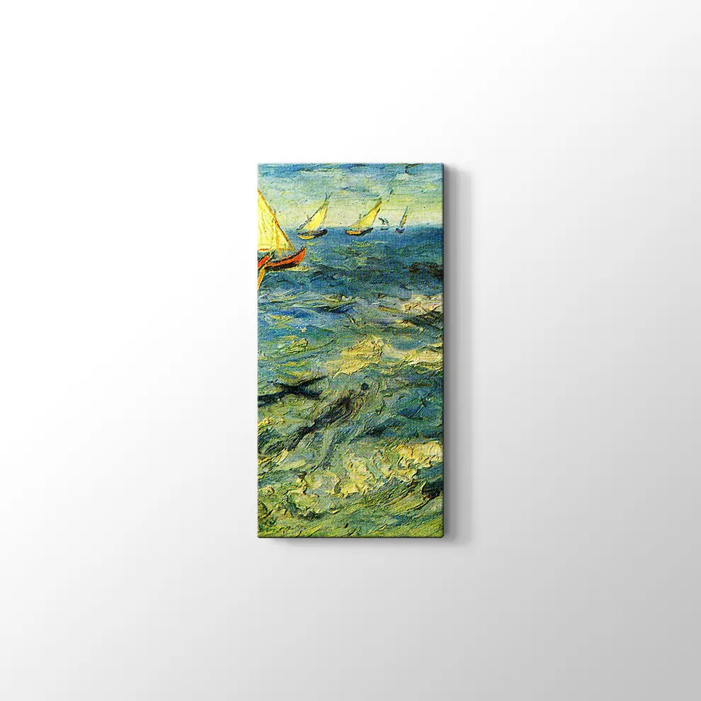 Dalgalar ve Kayıklar Kanvas Tablo