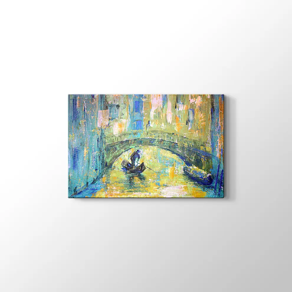 Venedikte Köprü Kanvas Tablo