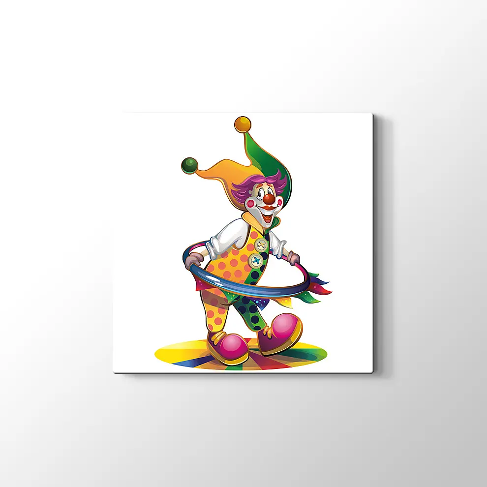Palyaço Kanvas Tablo