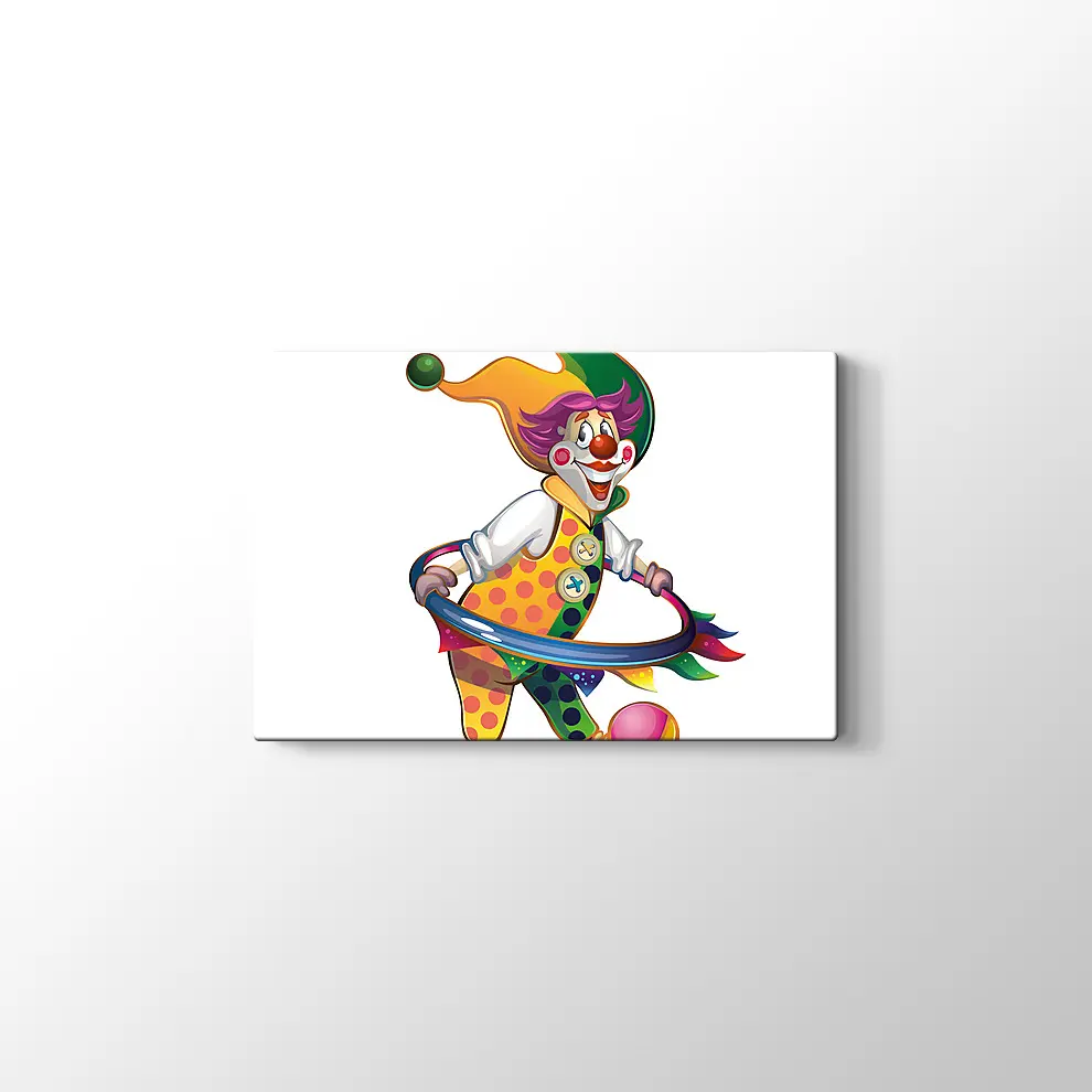 Palyaço Kanvas Tablo