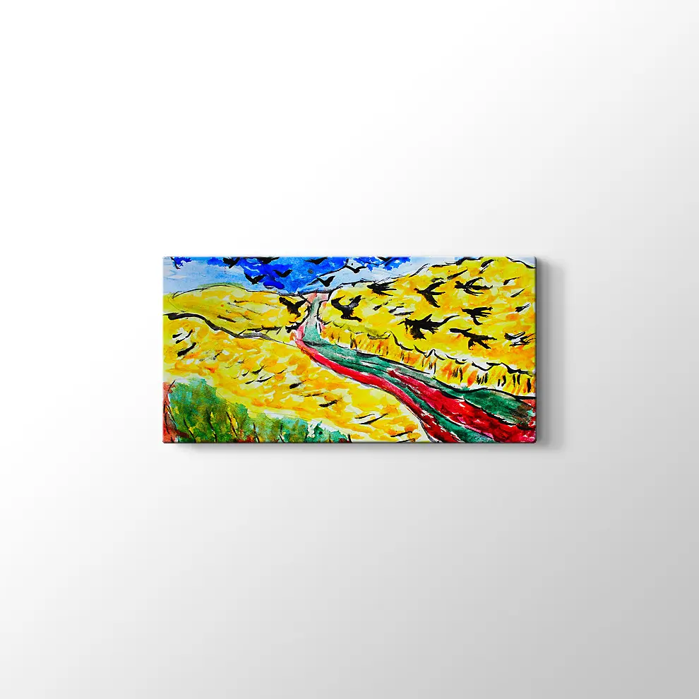 Van Gogh Tarzı Suluboya Tablo