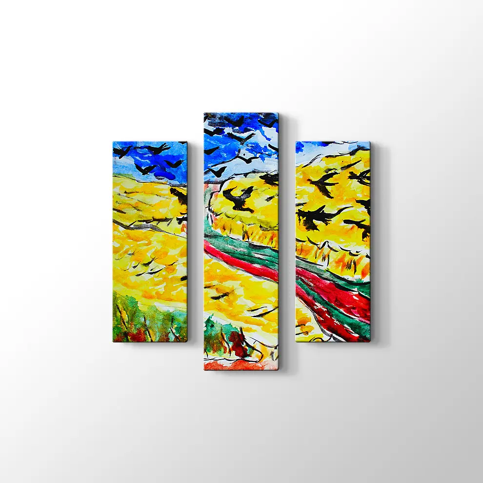 Van Gogh Tarzı Suluboya Tablo