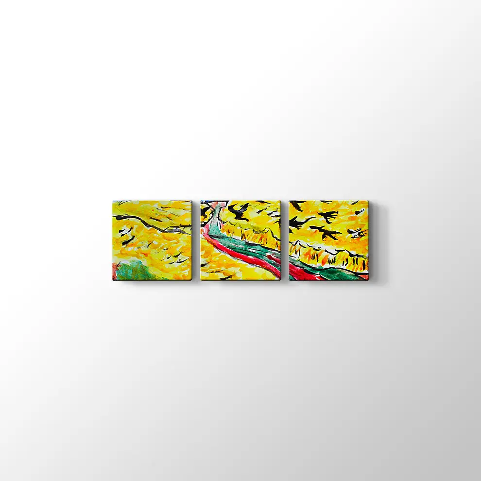 Van Gogh Tarzı Suluboya Tablo