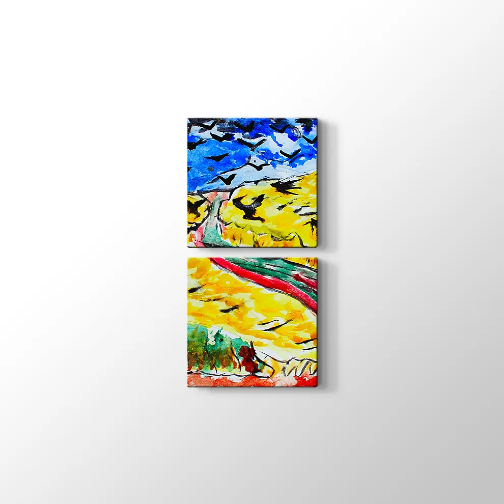 Van Gogh Tarzı Suluboya Tablo