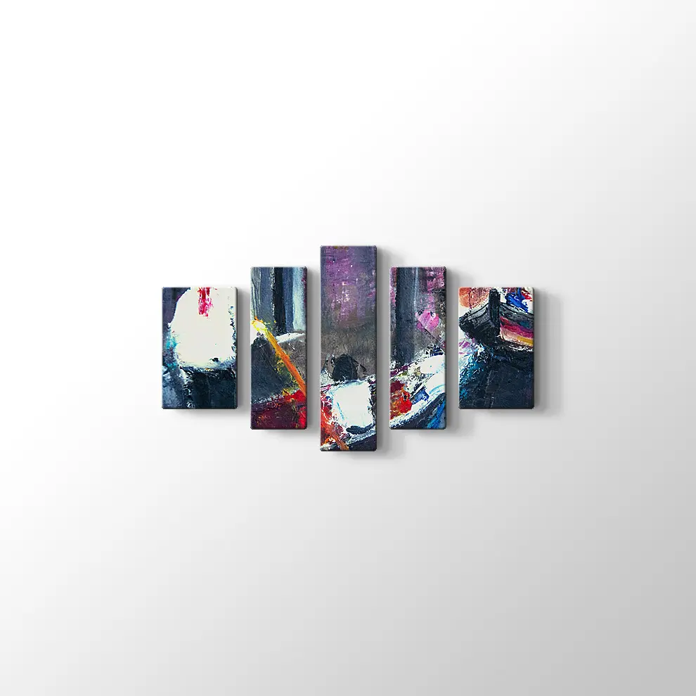 Nehirde Adam Kanvas Tablo