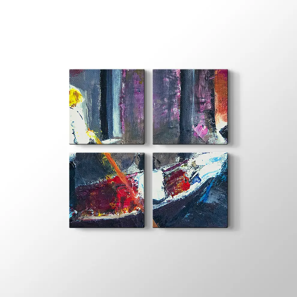 Nehirde Adam Kanvas Tablo