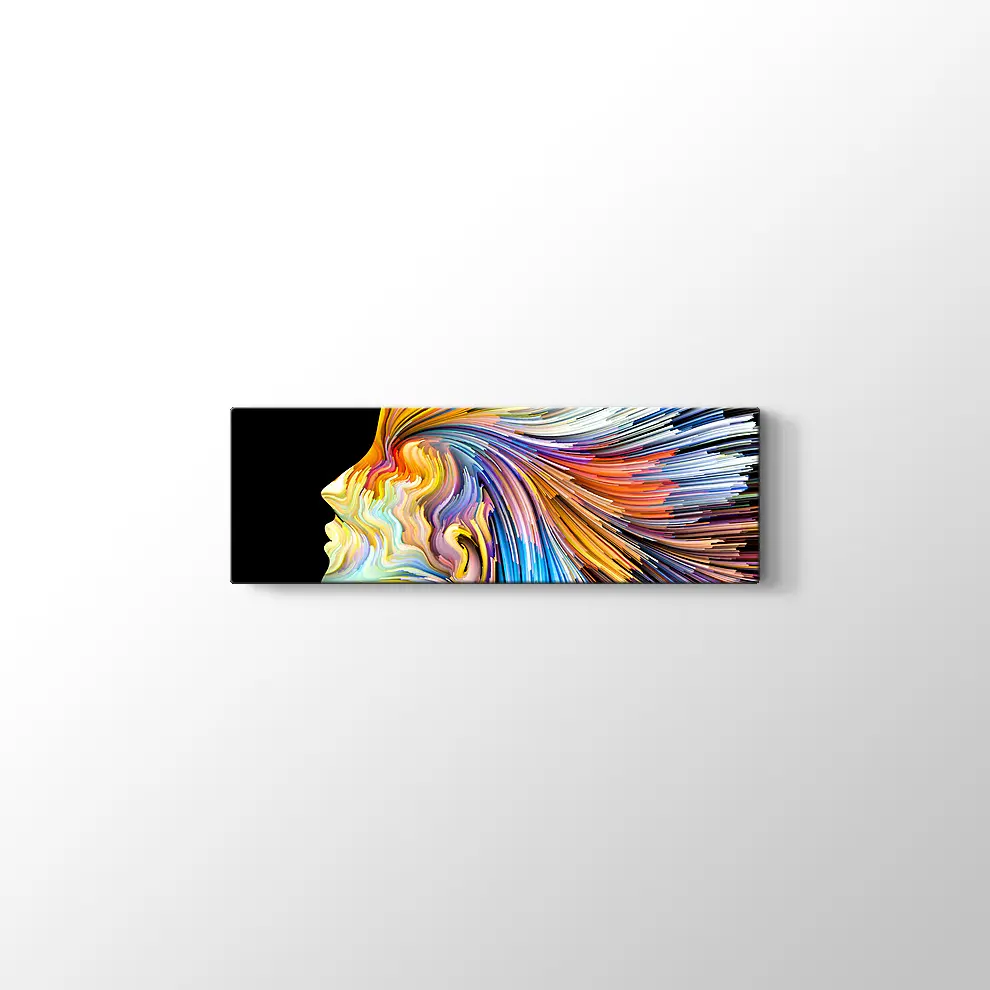 Sanatsal Renklerle İnsan Kanvas Tablo