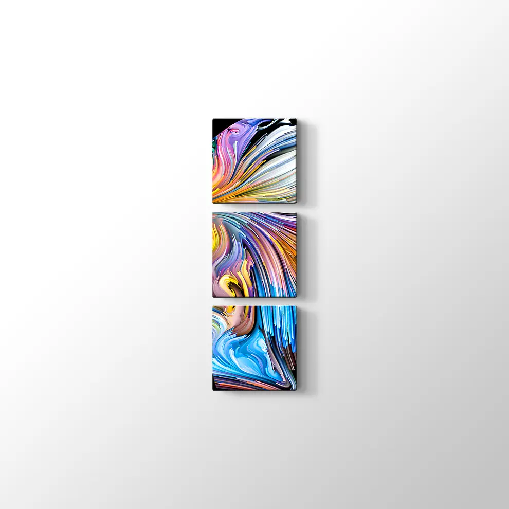 Sanatsal Renklerle İnsan Kanvas Tablo