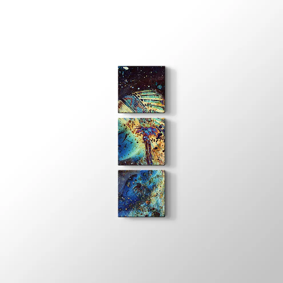 Tüy Başlıklı Kadın Kanvas Tablo