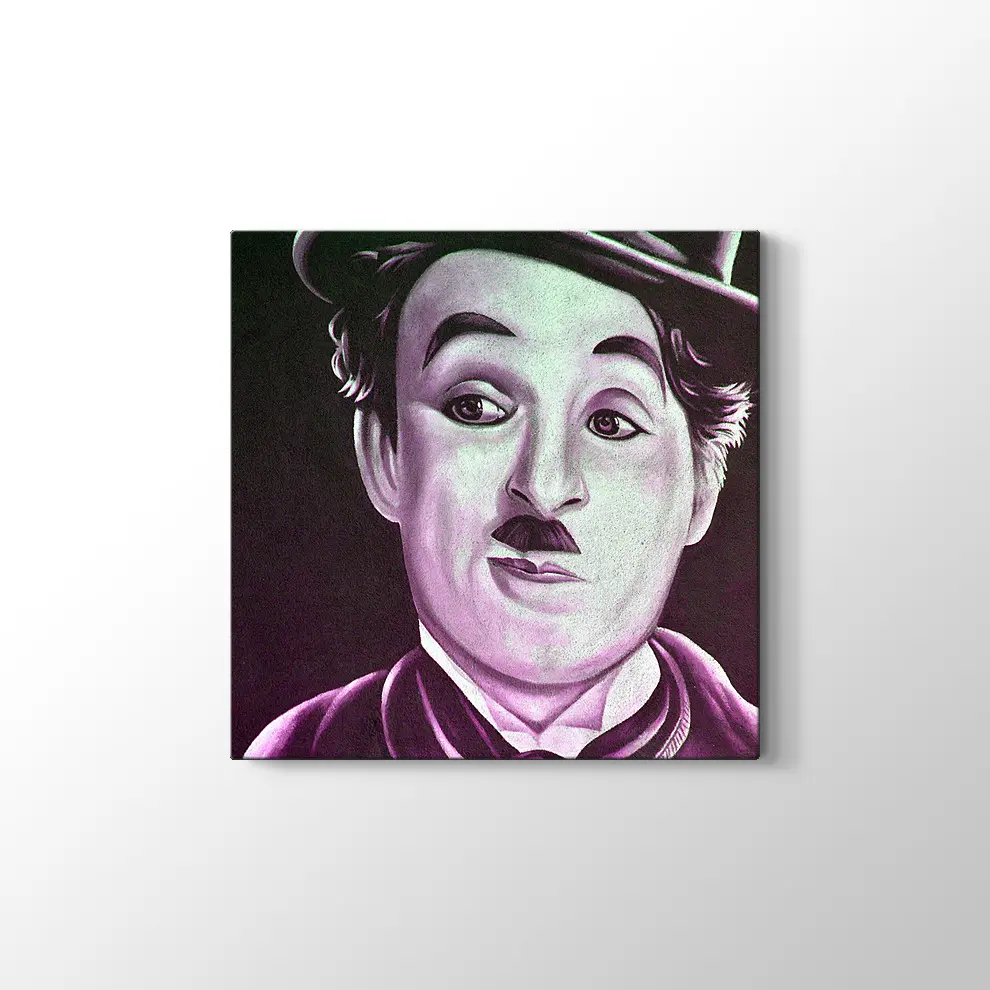 Charlie Chaplin Kanvas Tablo