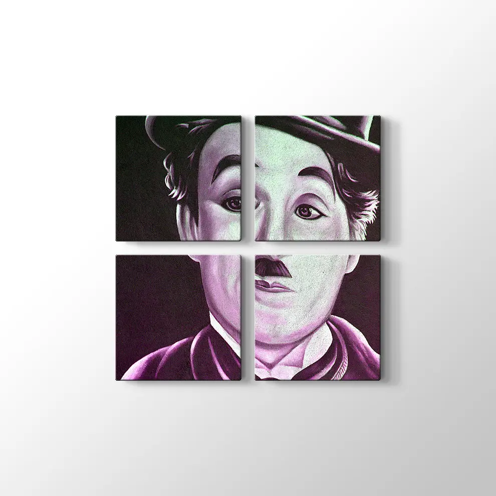 Charlie Chaplin Kanvas Tablo