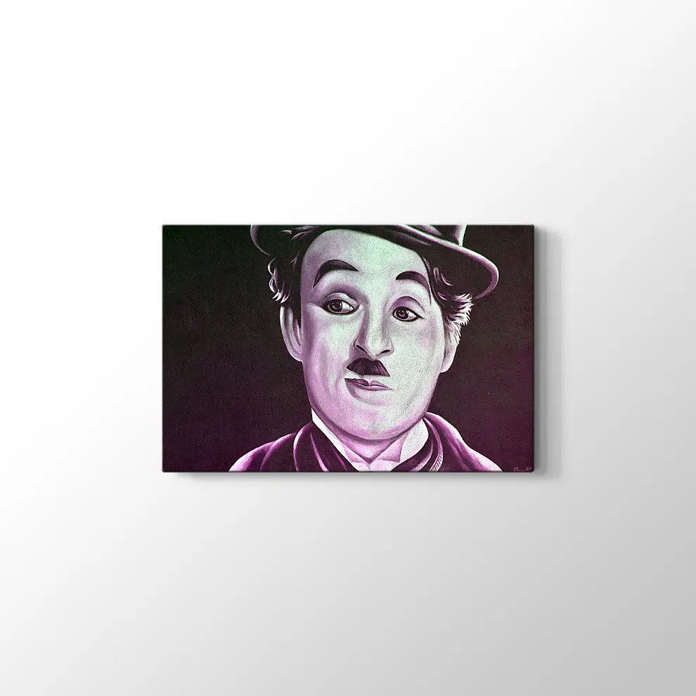 Charlie Chaplin Kanvas Tablo