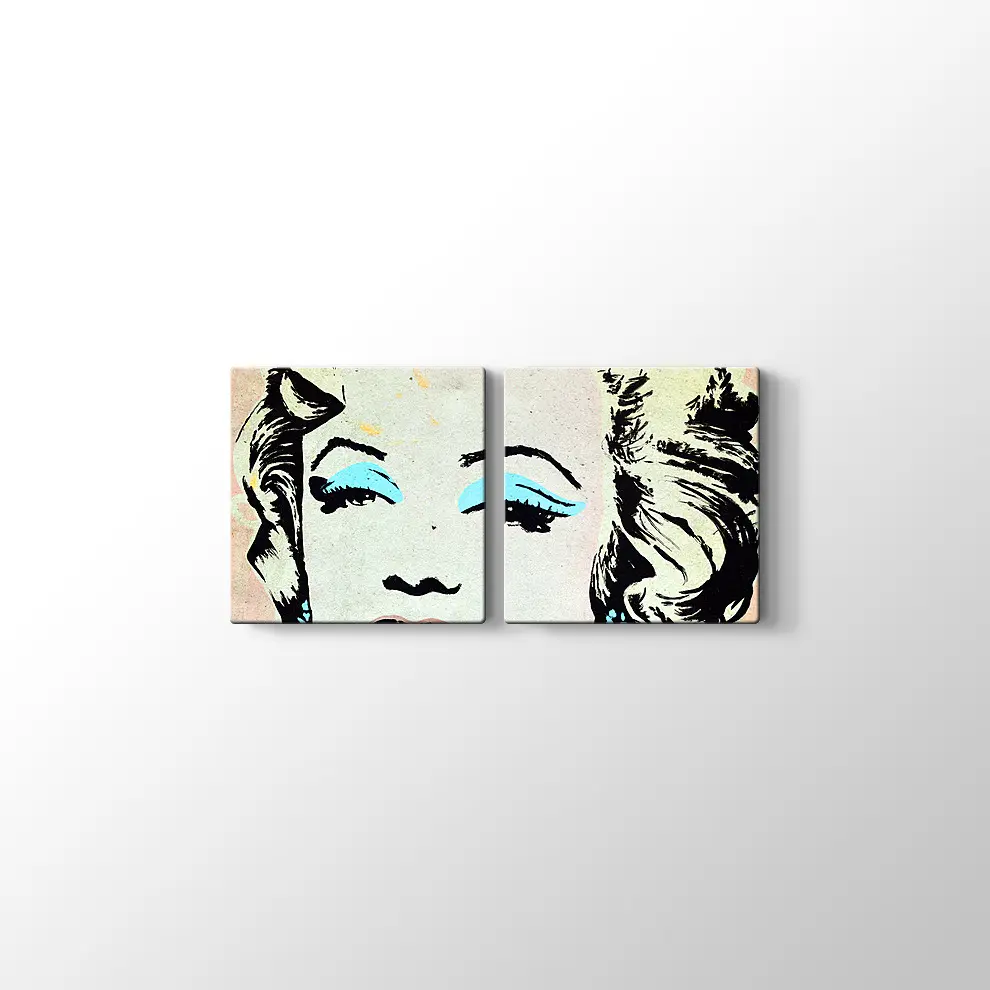 Pop Art İllüstrasyon Tablo