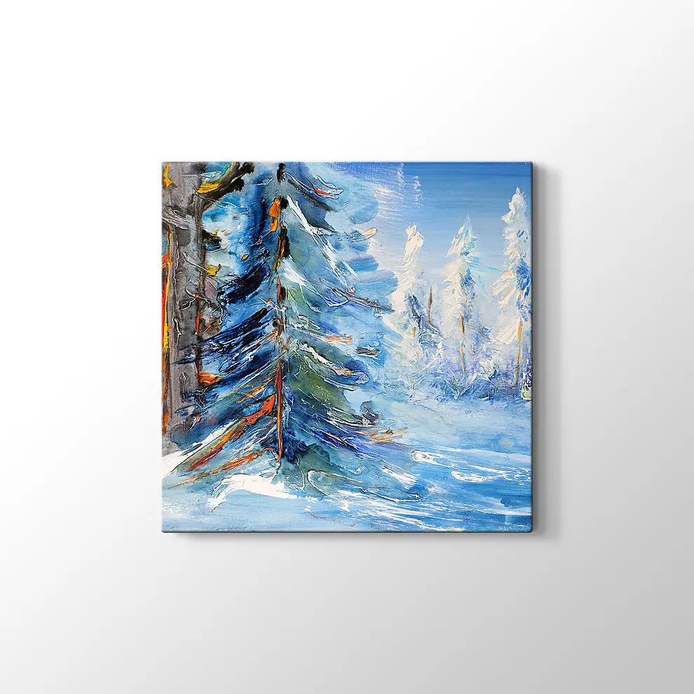 Kış Manzarası Tablo