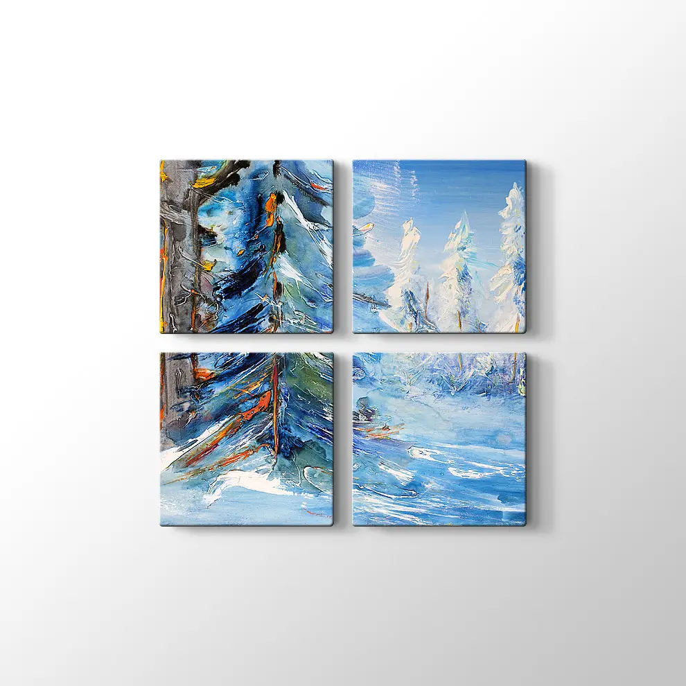 Kış Manzarası Tablo