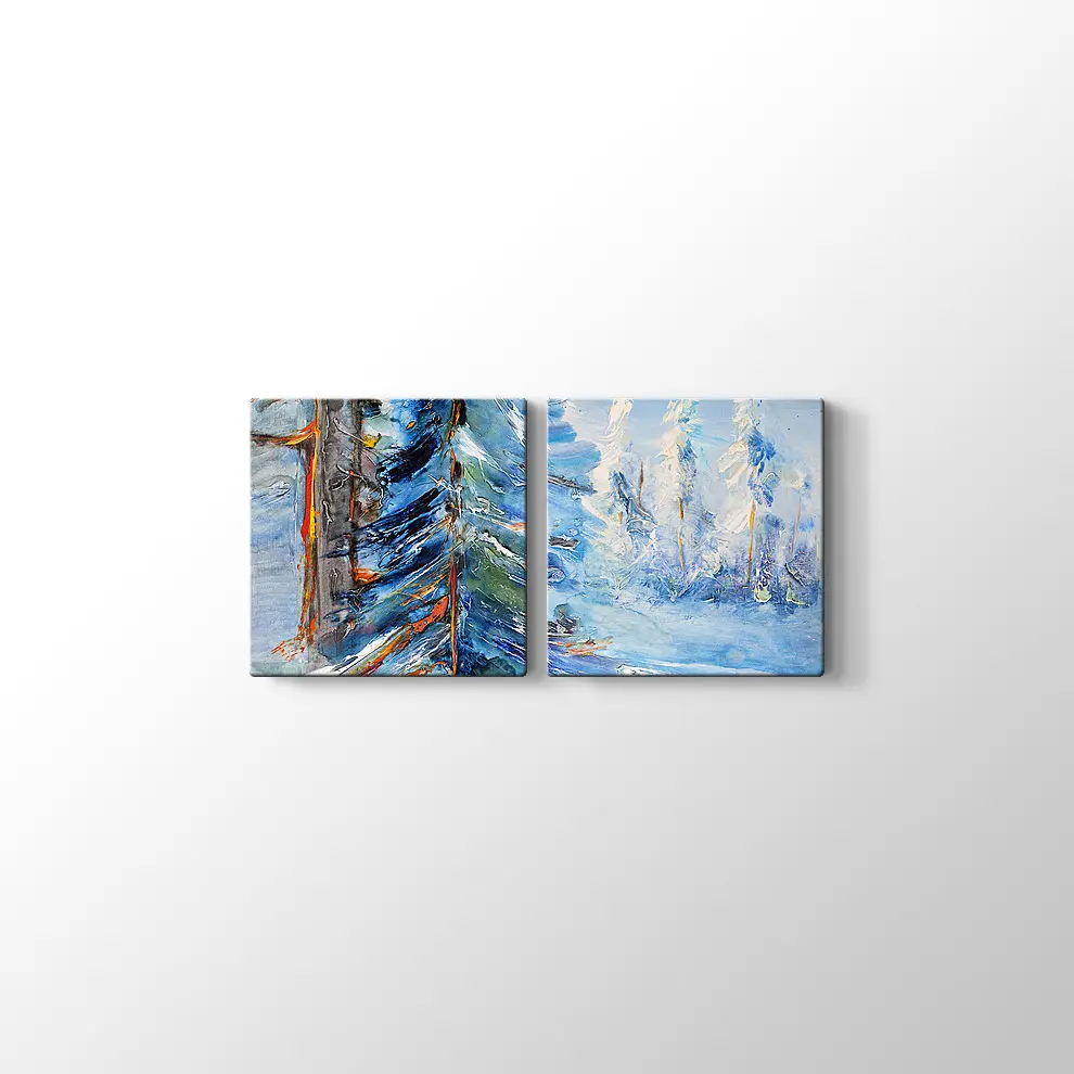 Kış Manzarası Tablo