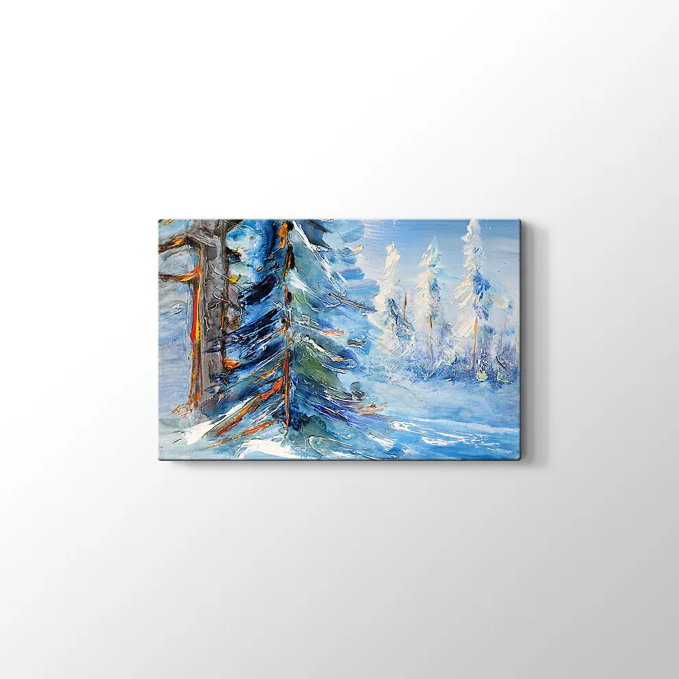 Kış Manzarası Tablo