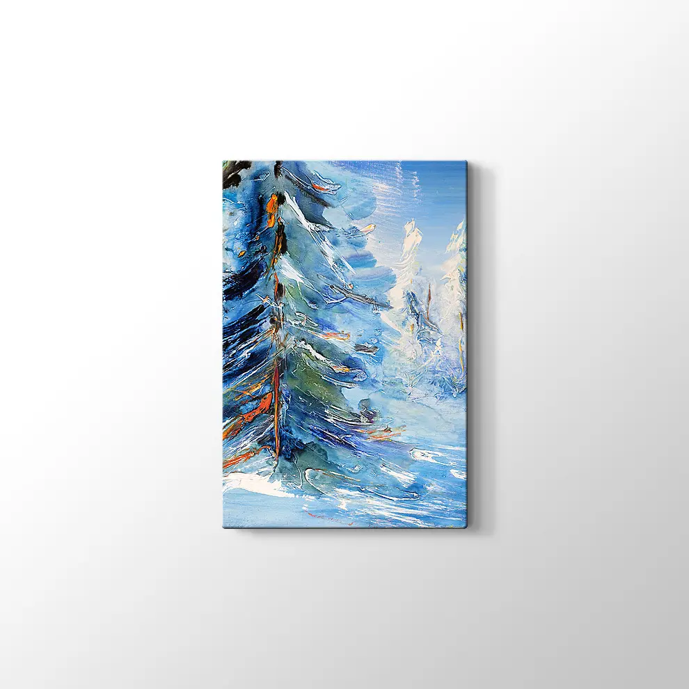 Kış Manzarası Tablo