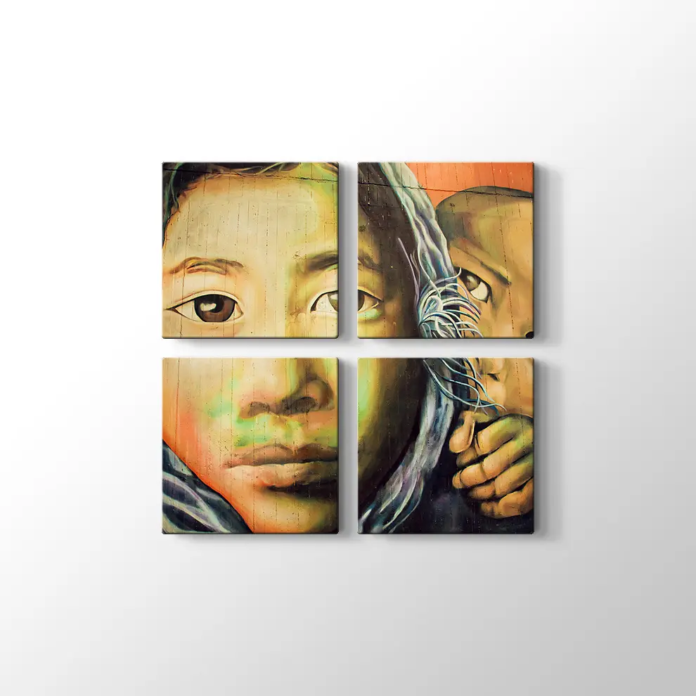 Anne ve Çocuk Kanvas Tablo