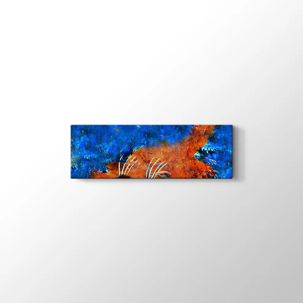 Gece Uçuşu Kedi Kanvas Tablo