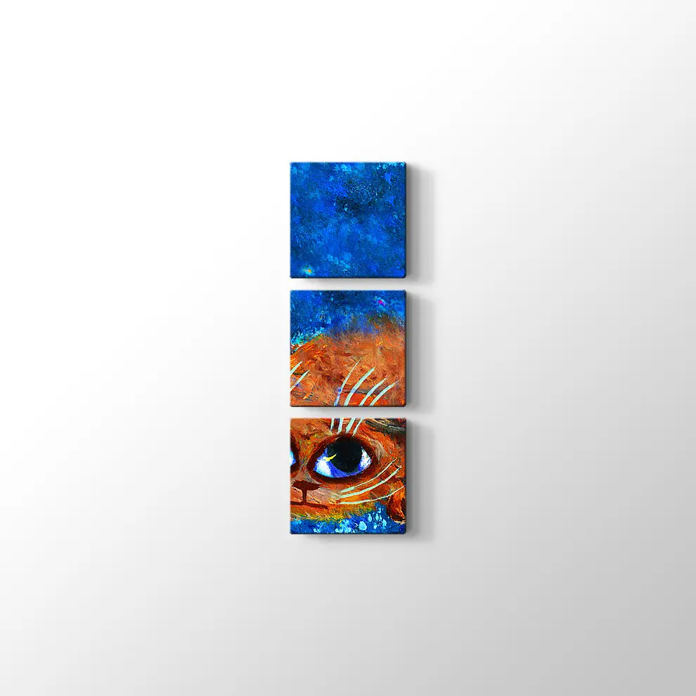 Gece Uçuşu Kedi Kanvas Tablo