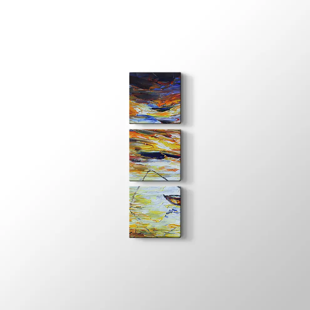 Dekoratif Yağlı Boya Balıkçı Kanvas Tablo