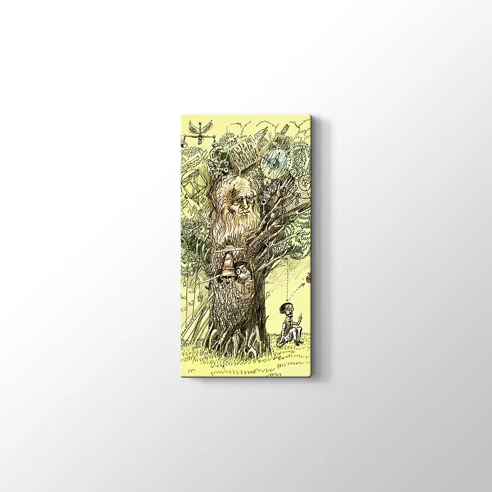 Bilgi Ağacı Kanvas Tablo